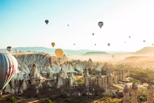 September-Tage in Kappadokien: Entdeckung der Schätze unterirdischer Städte und Heißluftballonflüge